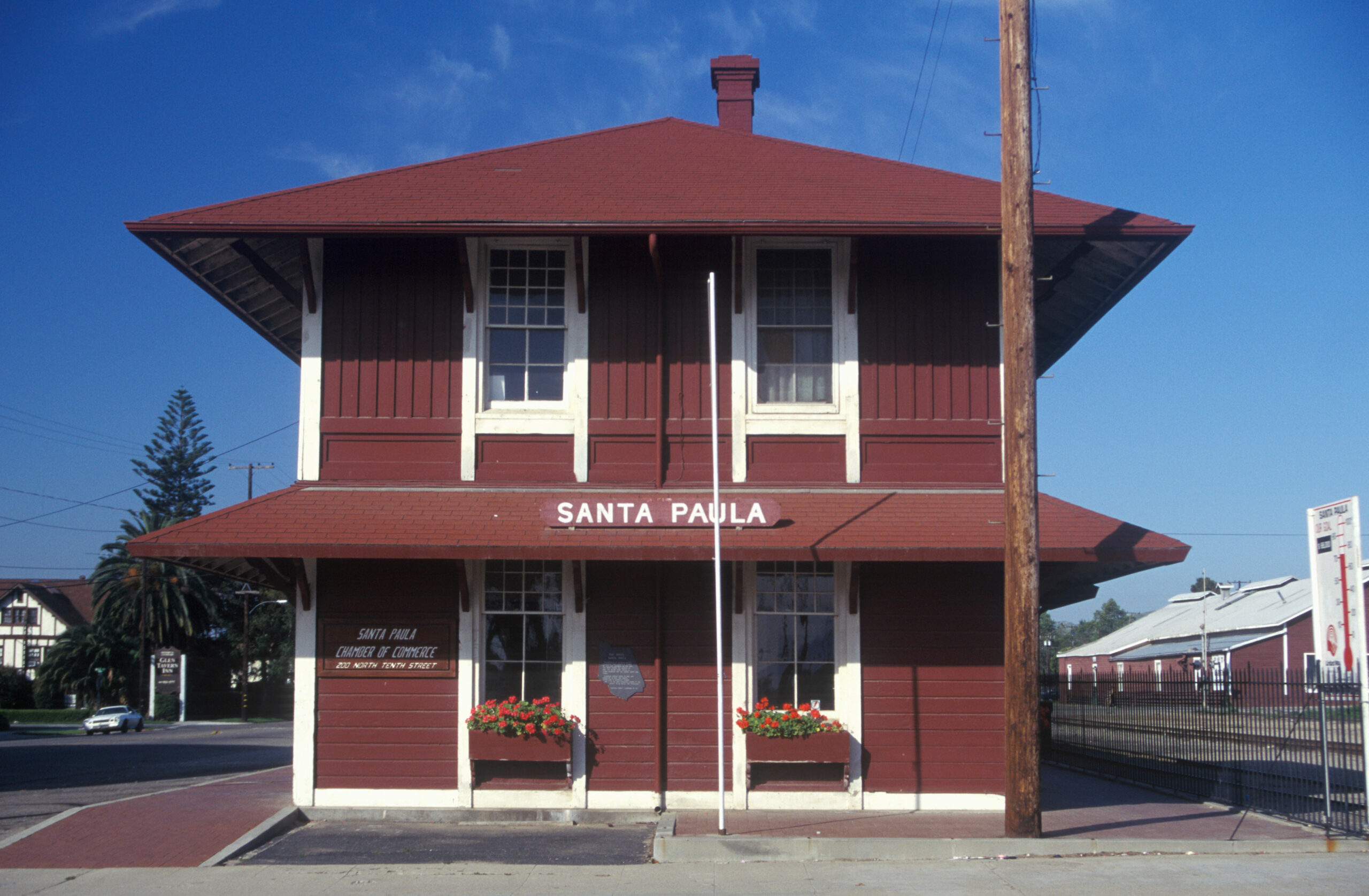 Santa Paula Historic Train Station in Santa Paula, California